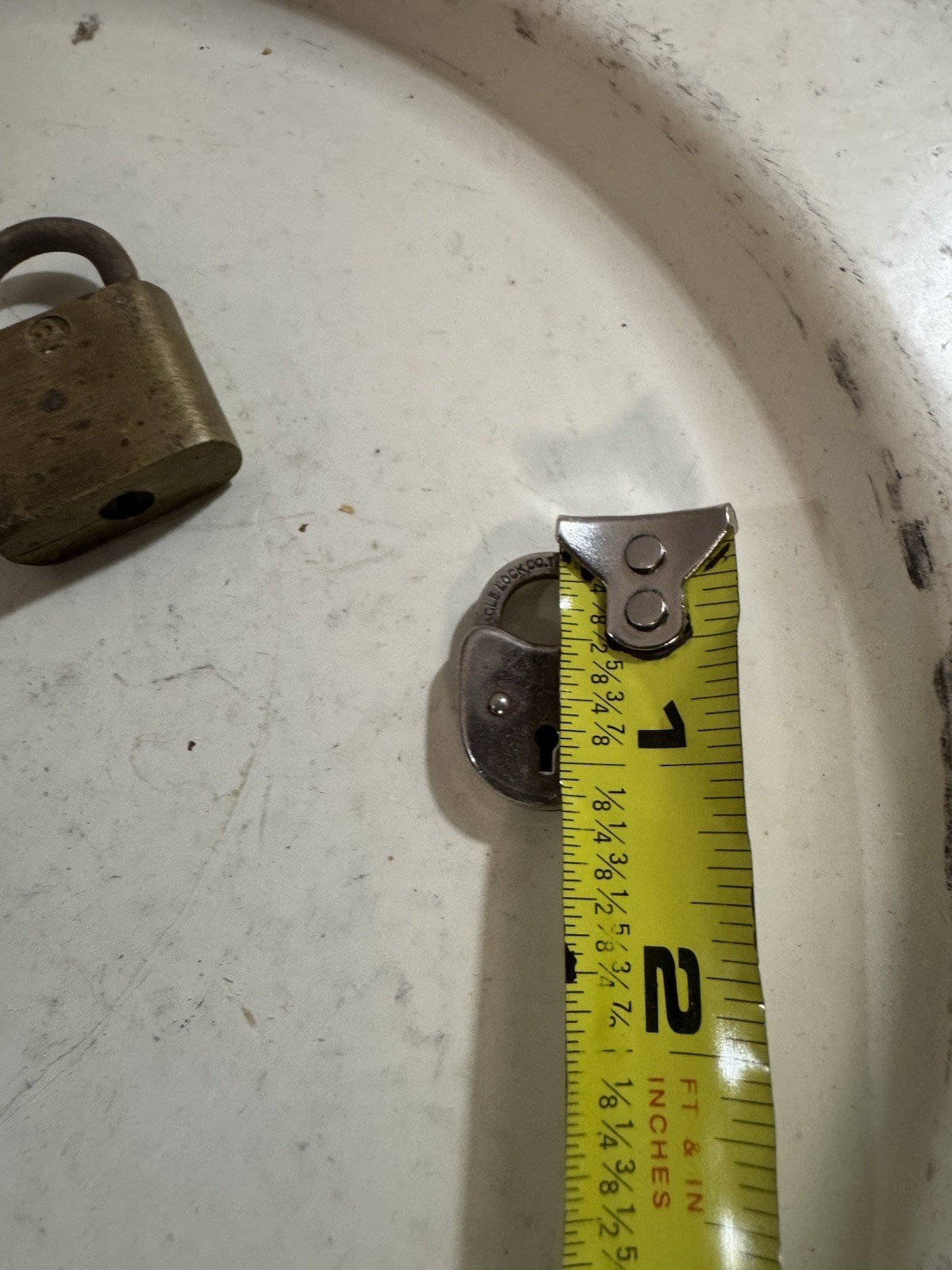 Lot of 3 Metal Locks Different Sizes And Metals No Keys