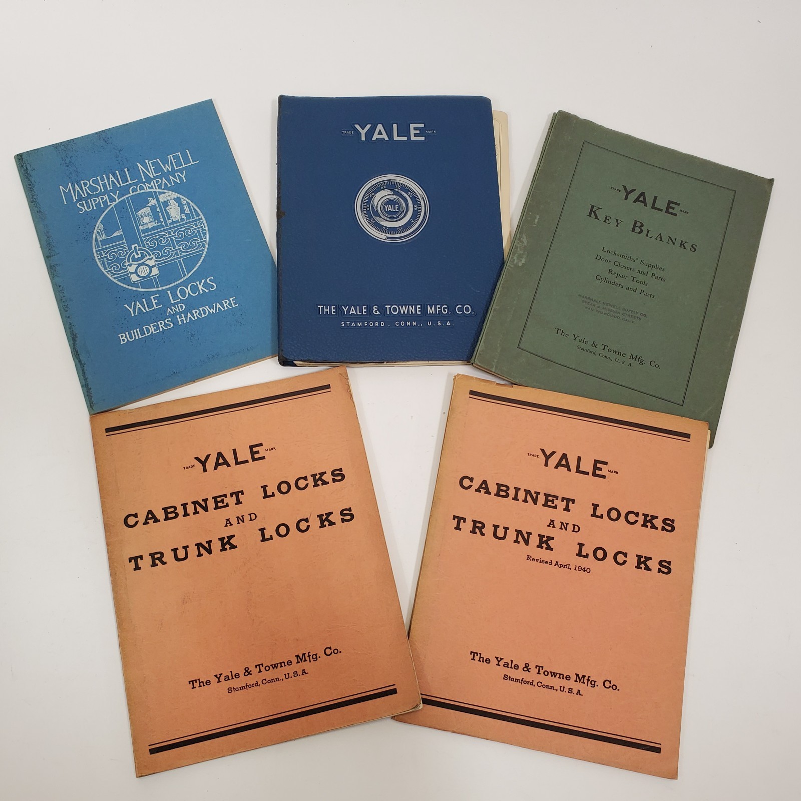 Vintage 1940s Yale & Towne Locksmith Trade Catalog Collection Lot 5 Industrial