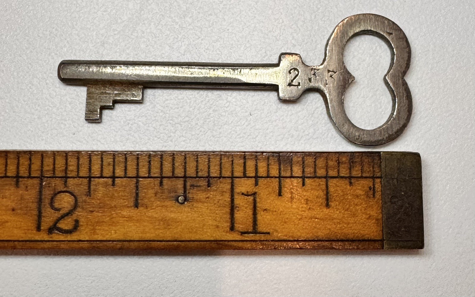🌿 🗝️ Antique Unique Key Vintage Door Skeleton Key solid barrel