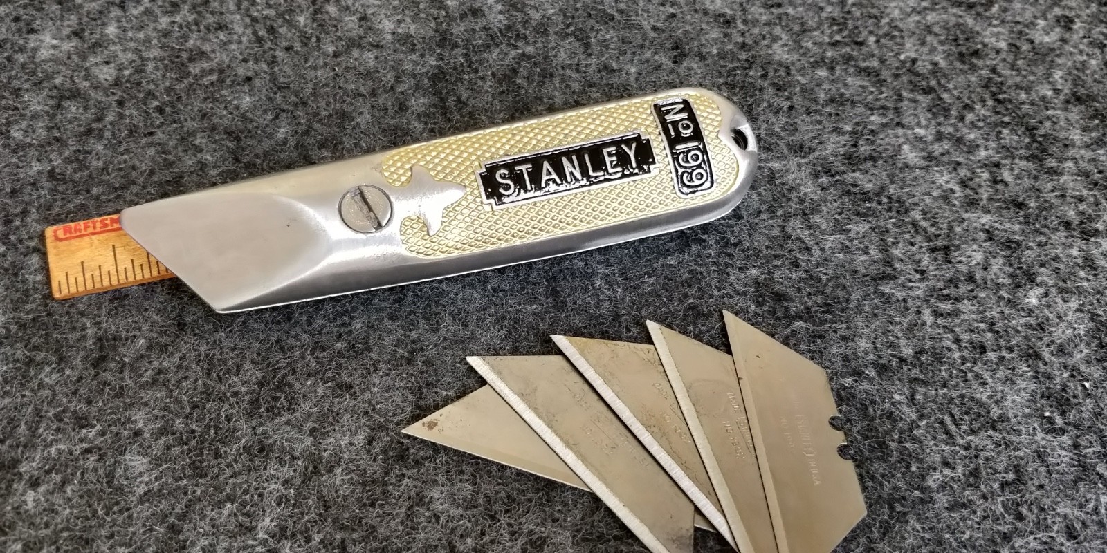 Vintage Stanley No. 199 Iconic Utility Knife Customized USA GOLD