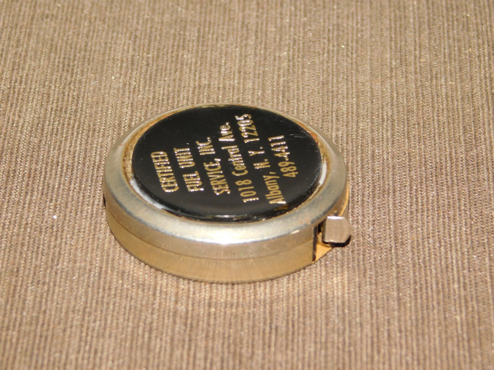 VINTAGE TOOL CERTIFIED FUEL UNIT SERVICE ALBANY NY 6′ TAPE MEASURE RULER