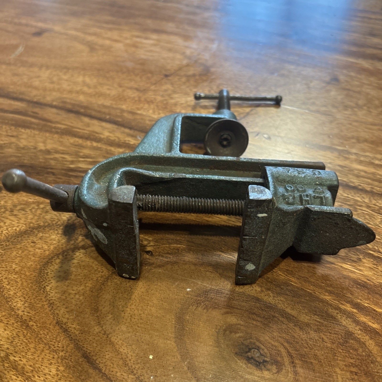 Vintage LH & F Co Vice Clamp No 1 Littestown Hardware Jeweler Custom Table Mount