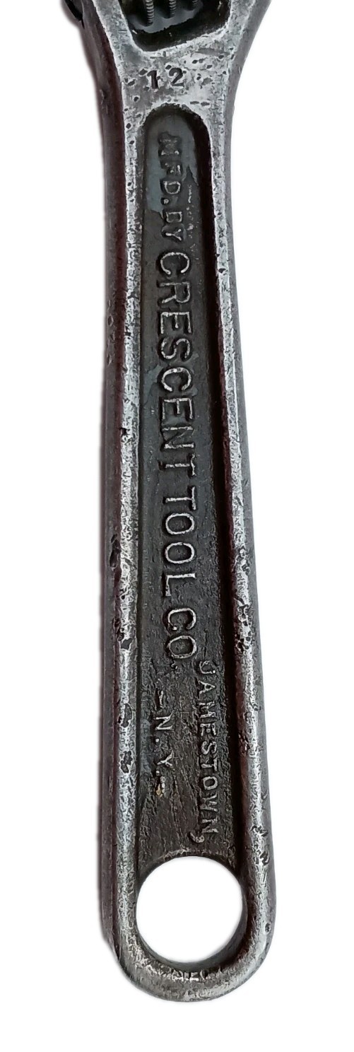 Vintage CRESCENT Tool Co. 6″ Black Oxide Adjustable Wrench Jamestown, N.Y.