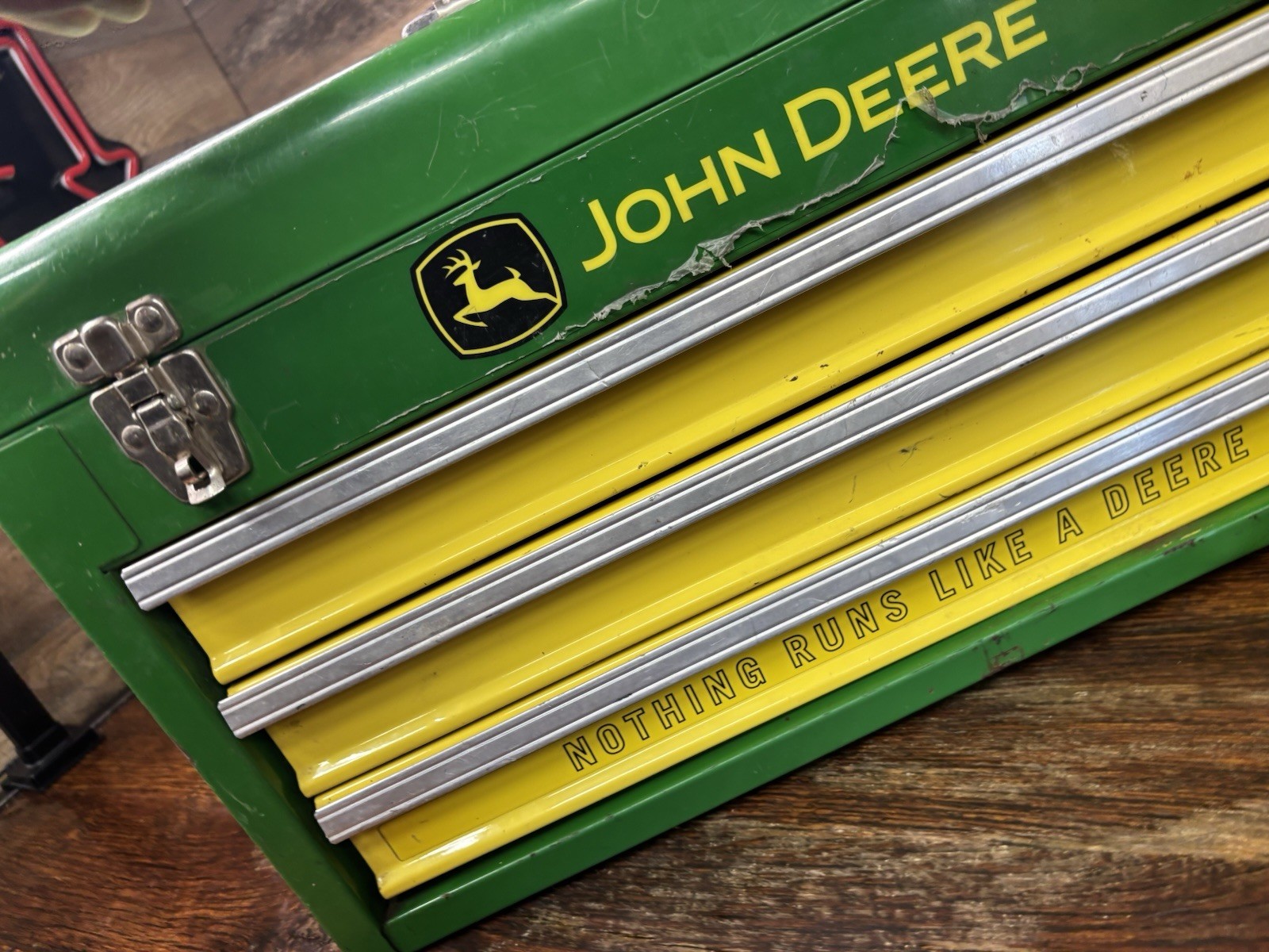 Green & Yellow John Deere 20.5” Portable Chest Tool Box With Drawers by Waterloo