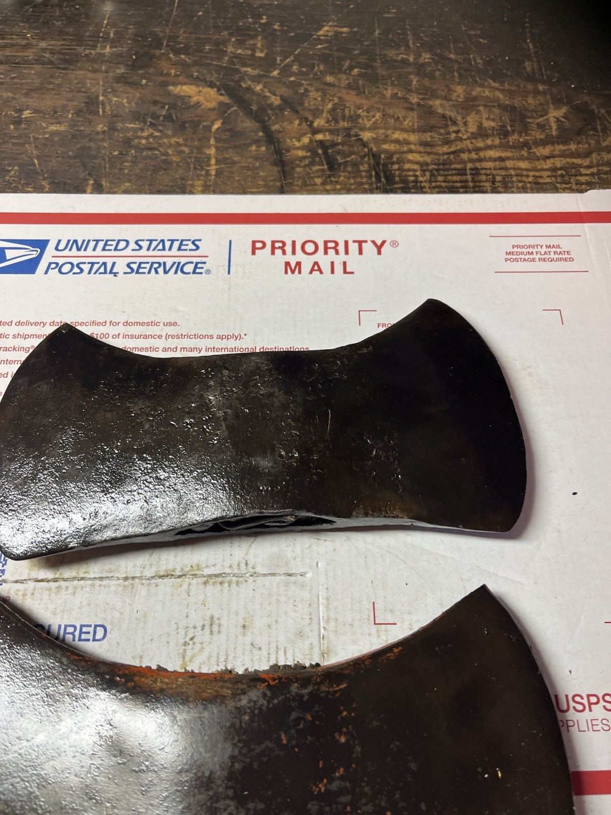 Vintage 2 Double Bit Axe Head 2 Logging Felling Axe Good Shape