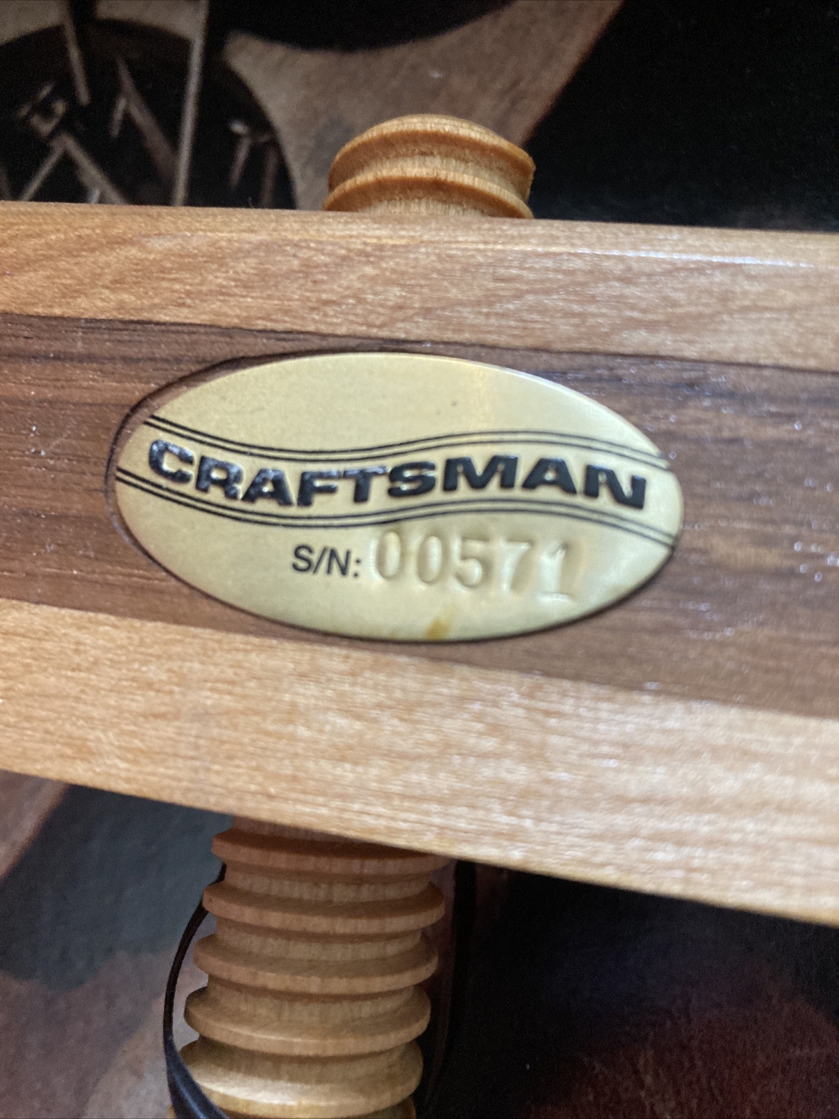 New Vintage Craftsman Maple Walnut Wood Clamp USA