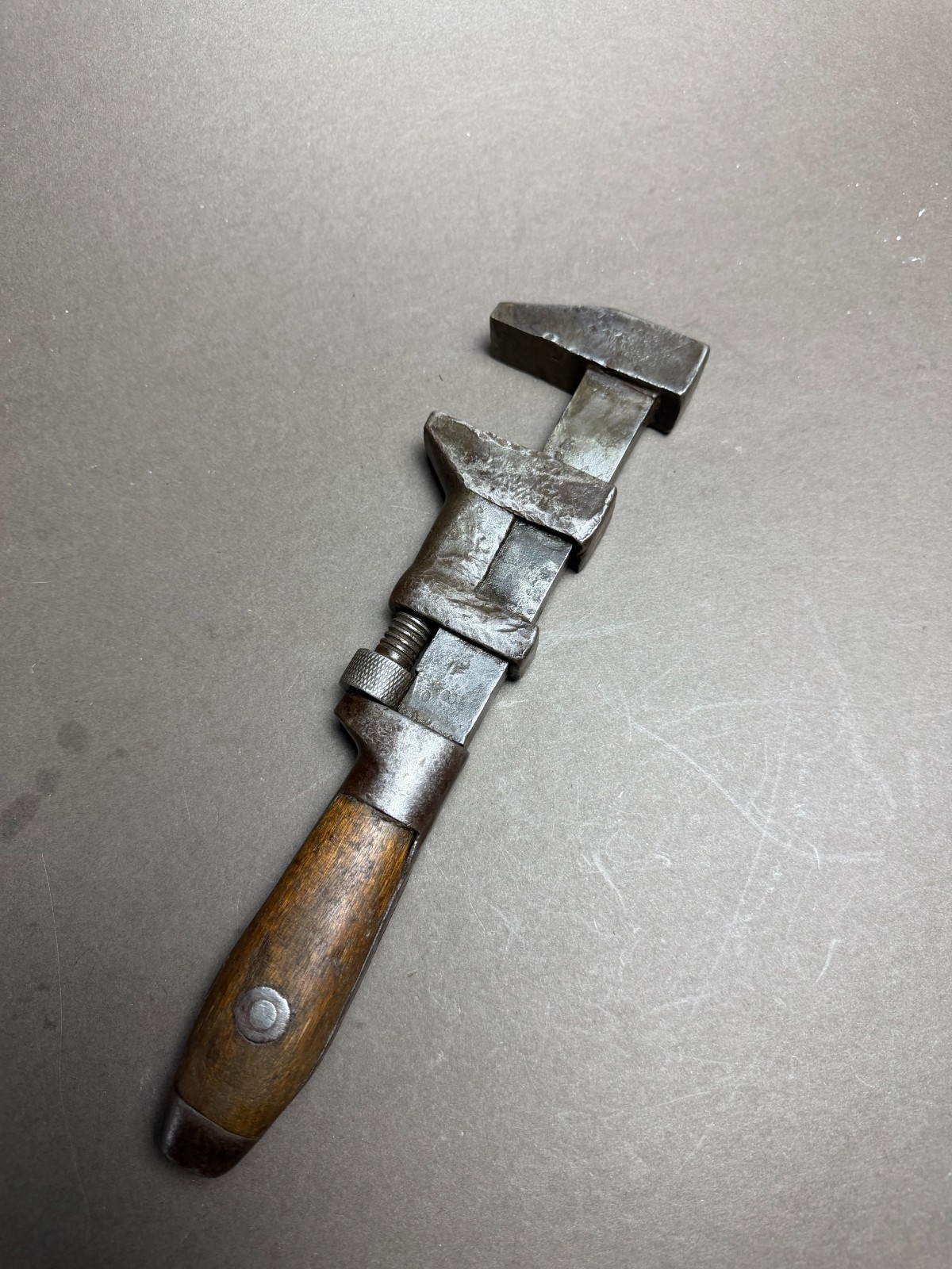 Antique Coes Wrench Co. Monkey Wrench – Worcester, Mass. – 10” Adjustable Wrench