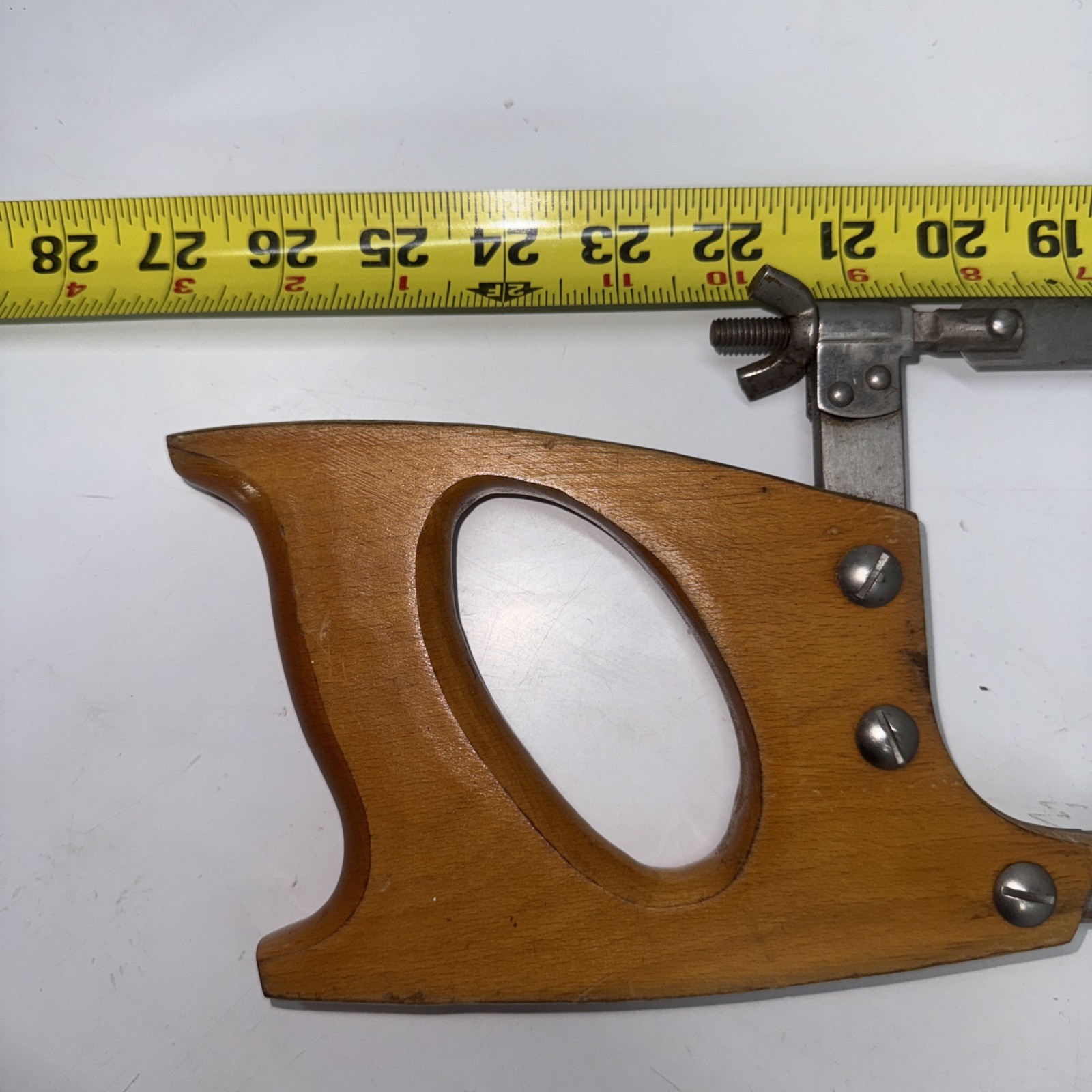 Vintage 20″ Craftsman Stainless Steel Butcher Hand Saw Bone/Hack W/ Wood Handle
