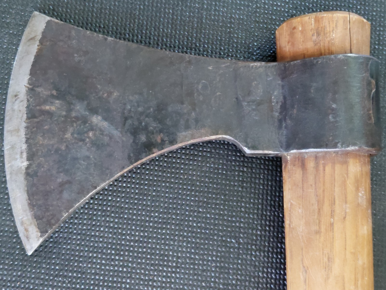 Vintage H & B Hand Forged Tomahawk Axe Hatchet Made in USA with original Sheath