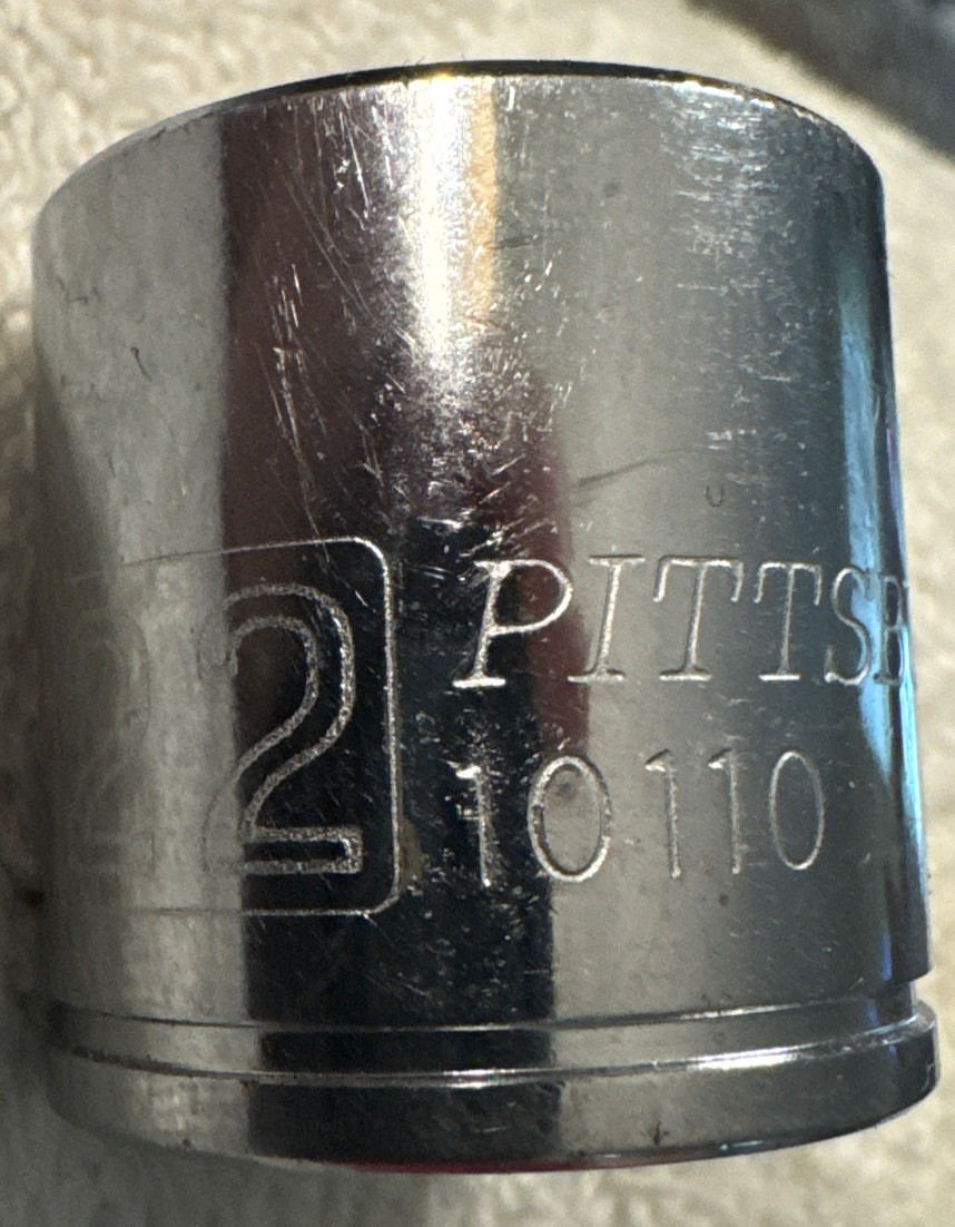 22 mm, Pittsburgh Pro 3/8″ dr Metric Socket 12 PT tool chrome