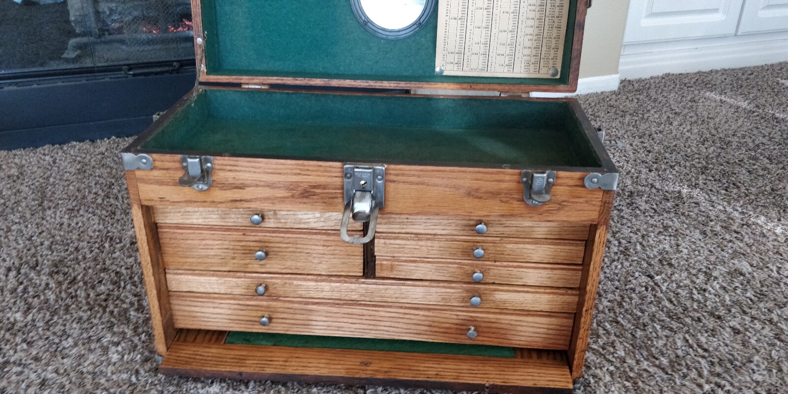1938-1948 Refurbished Machinist Tool Box Chest Star National Tool and Co SIPCO