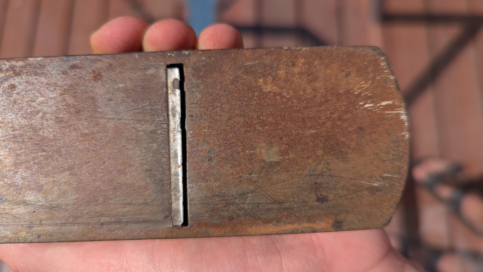 Vintage Stanley Wood Plane W/ RARE Erik Anton Berg Cutter Blade SKARK LOGO