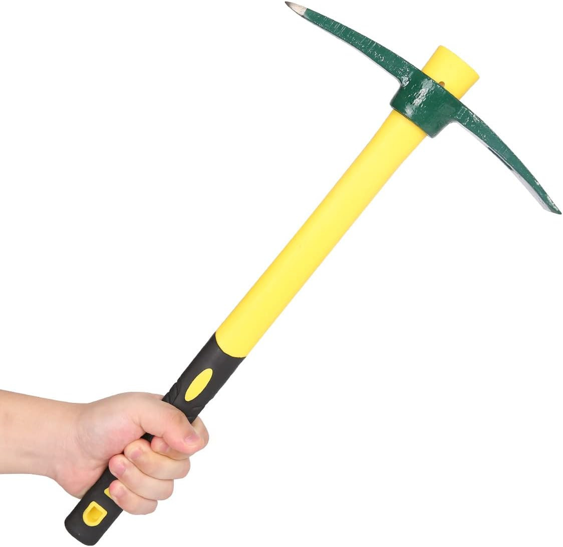 18 Inches Steel Forged Pickaxe Sturdy Durable Mattock Hoe Weeding Pick Axe