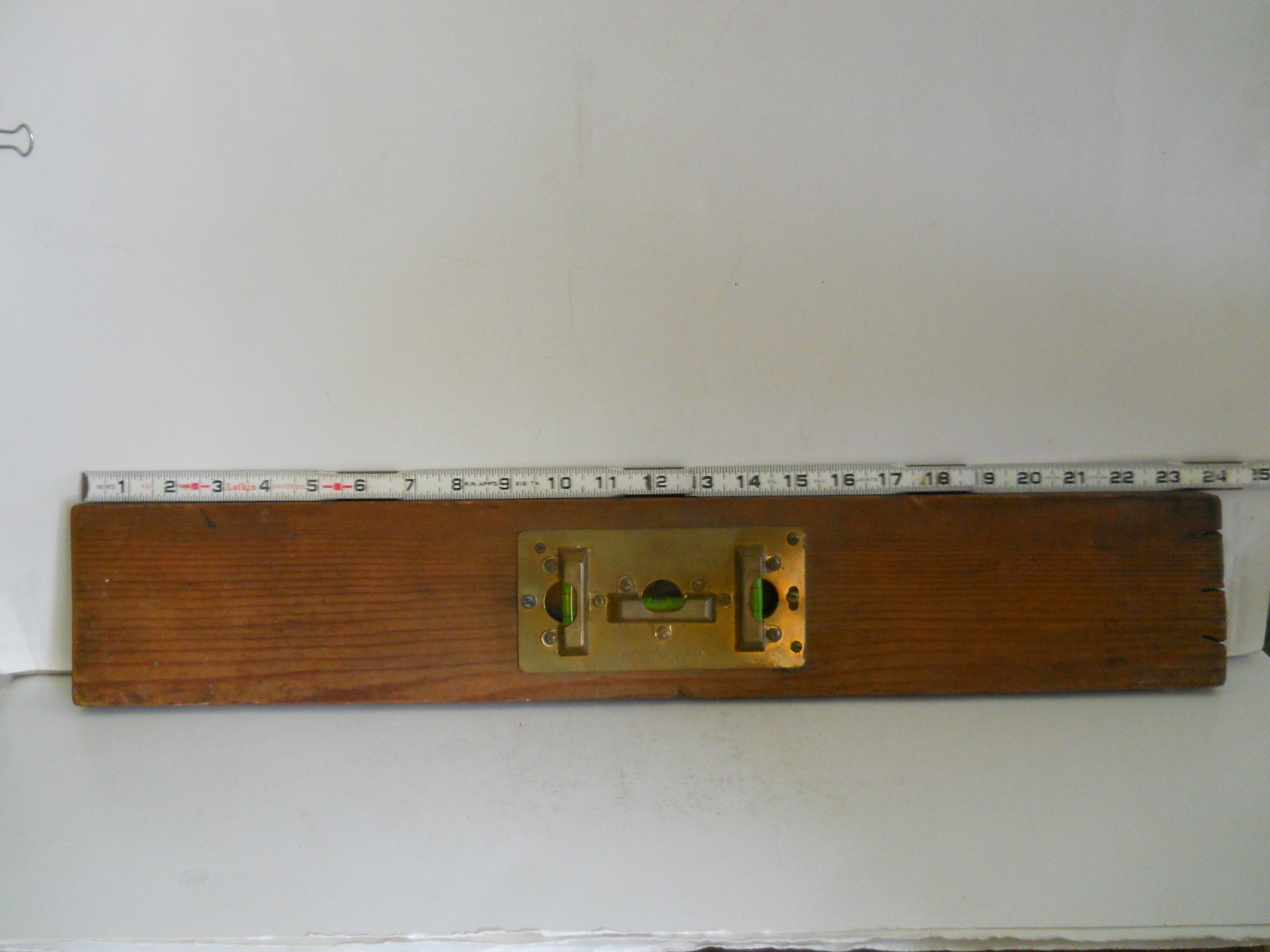 VINTAGE DUNLAP BRASS 3-WAY PLUMB & LEVEL U.S.A. TOOL SOLD BY SEARS & ROEBUCK CO.