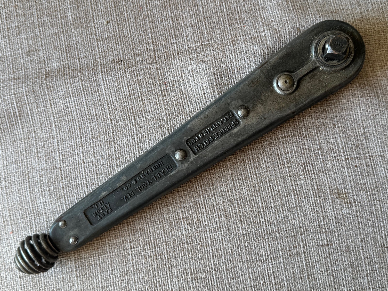 Rare Beall Tool/ Hubbard Speedee-Ratch Chain Driven Ratchet 1/2” Drive