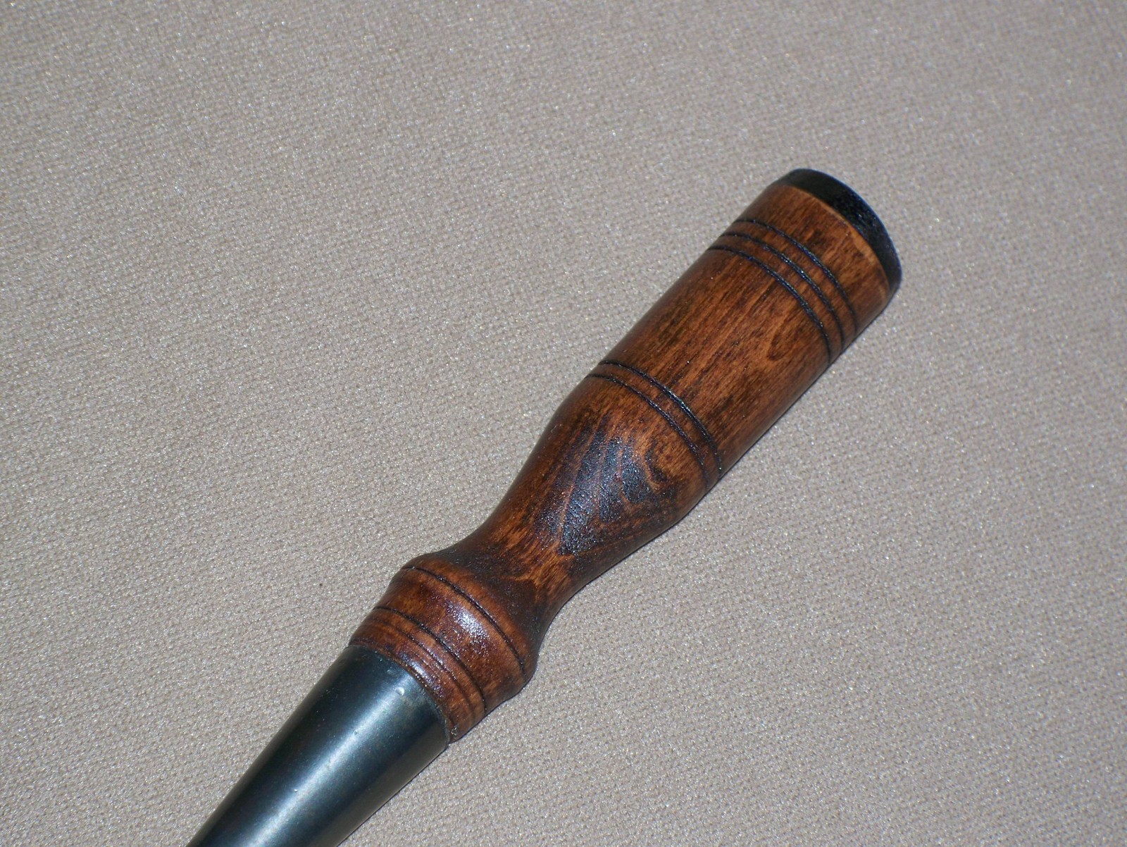 #72 Vtg *KANSAS KEEN EDGE* 5/8” Bevel Edge Wood Socket Chisel Tool CLEAN