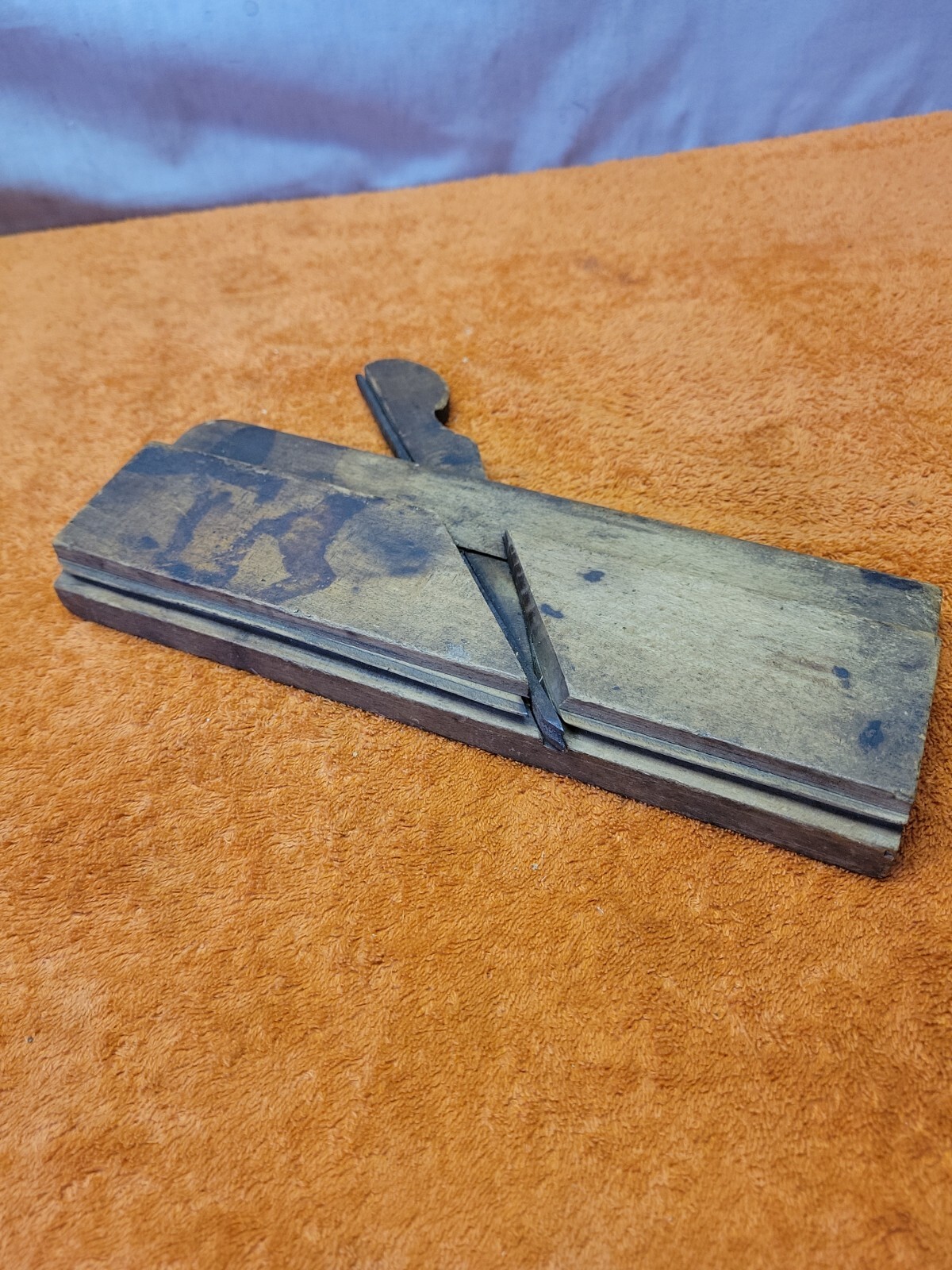 R•Antique 9-1/2″ Wood Molding Plane G.Dunn, Ureach & Williams, A.A. Woodford?