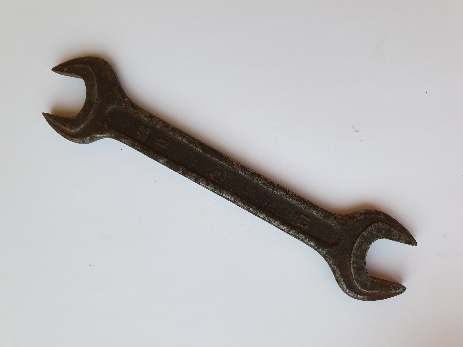 SOVIET VINTAGE WRENCH MADE IN USSR – 19mm – 22mm – OPEN ENDED SPANNER