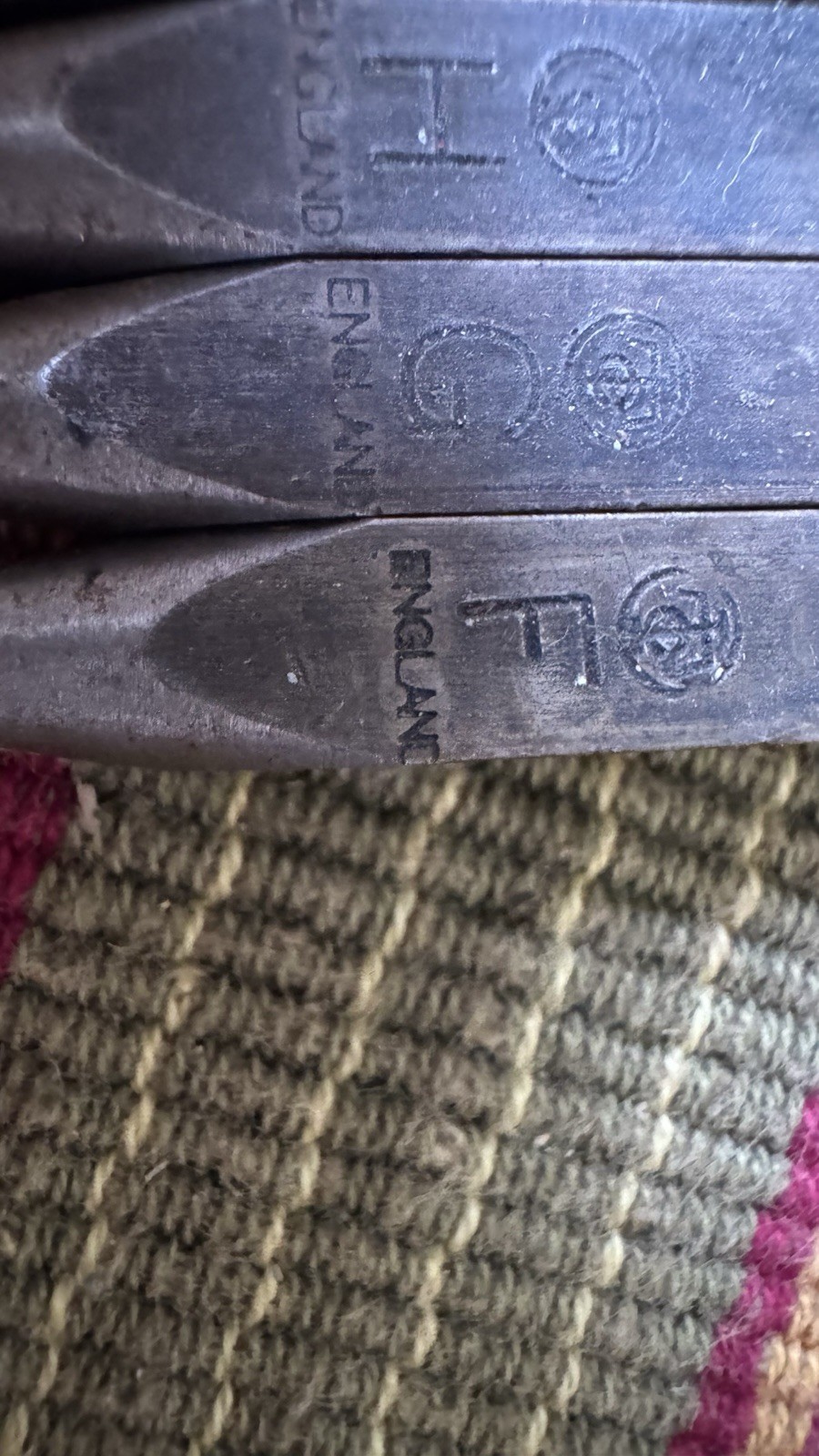 Vintage IMPERIAL Steel Marking Stamps – Numbers & Letters – Made in England
