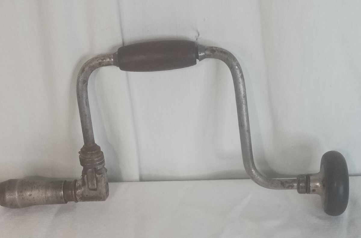 Vintage Millers Falls Hand Drill Auger Antique Bit Brace Model 31 Made In USA