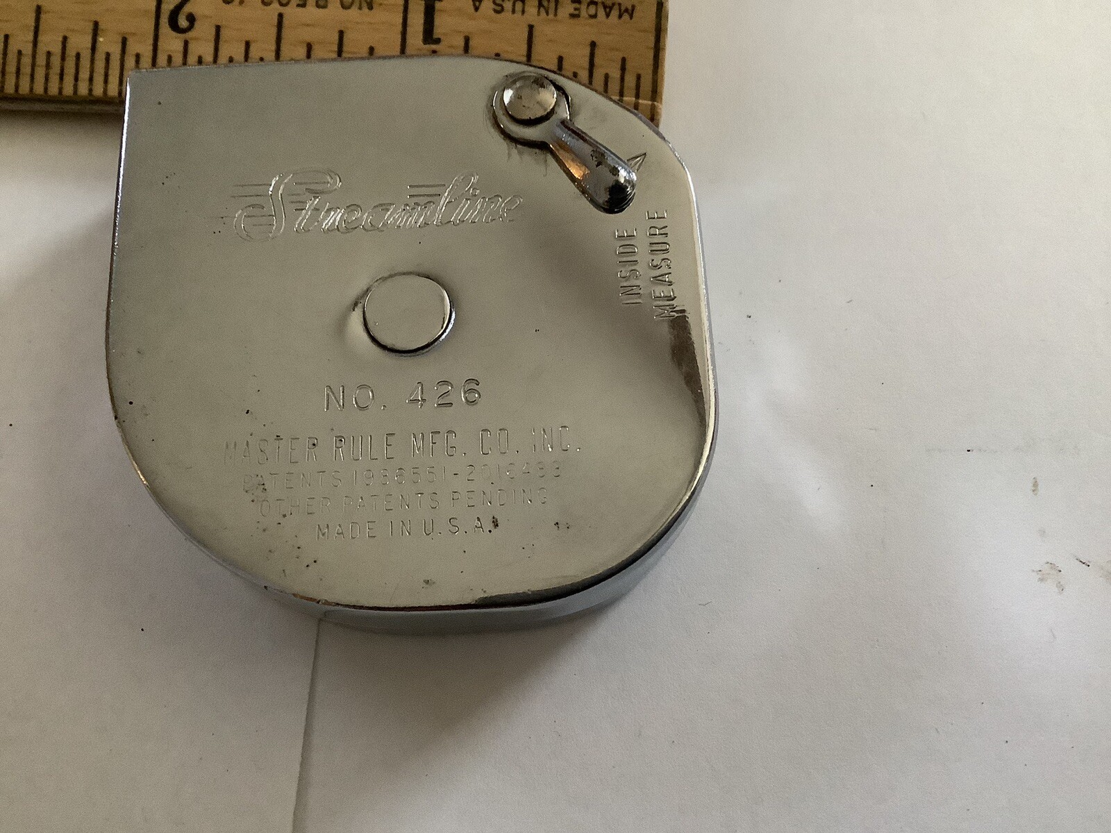 Vintage Streamline Tape Measure No. 426 6ft Master Rule MFG Co. Inc. US