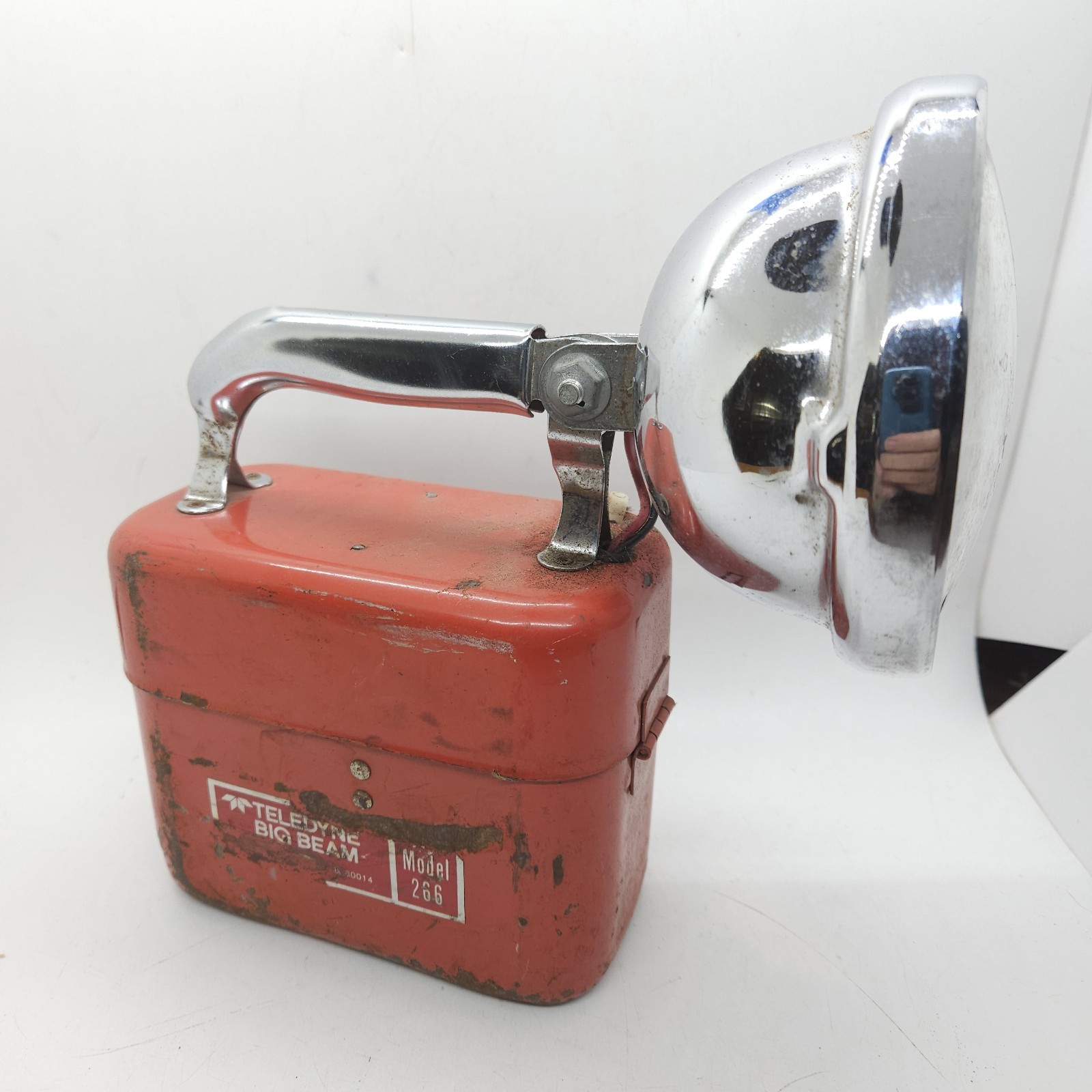 Teledyne Big Beam Vintage Lantern Model 266 Flashlight 6V 1960s Works Well