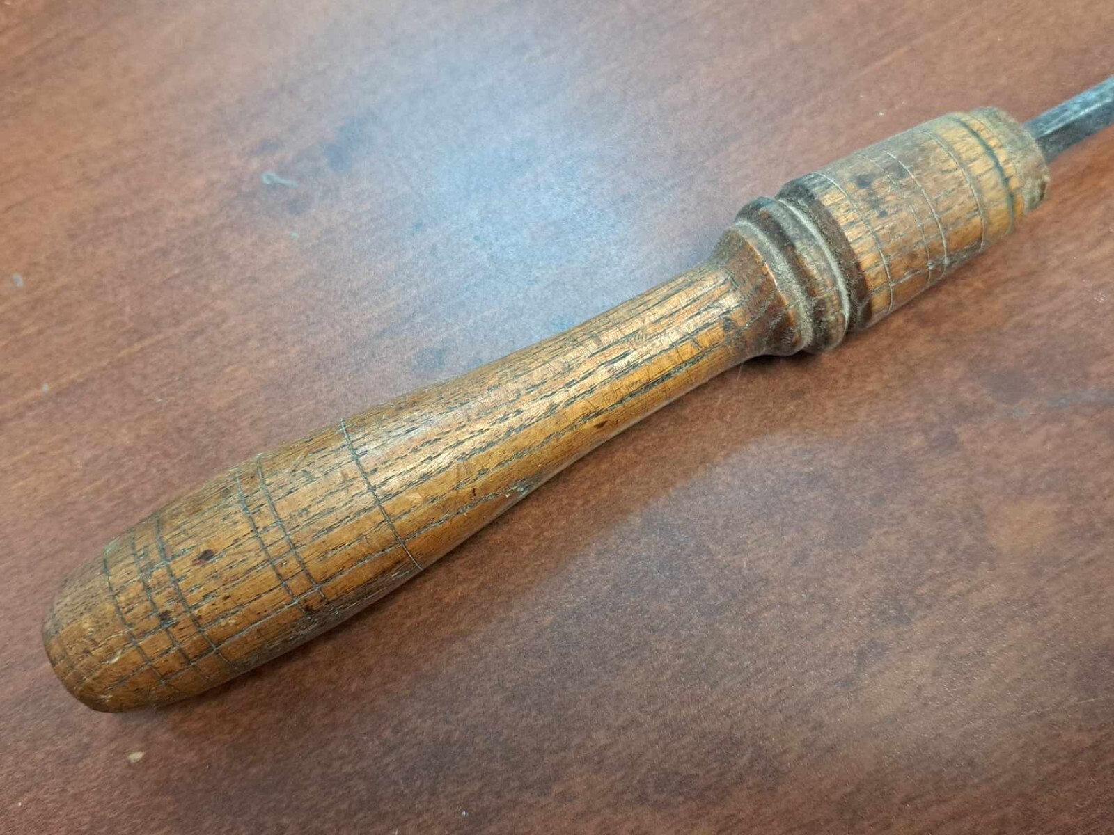Vintage Small 0.25″ Gouge 13.5″ Chisel Wood Handle