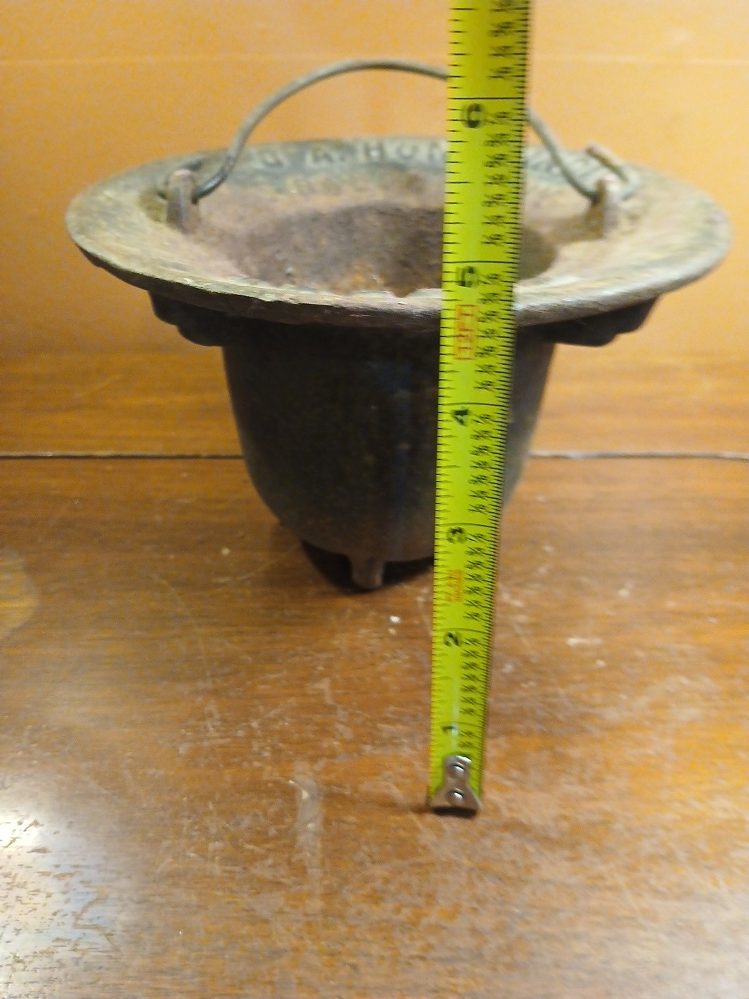 Antique C. A. HONES INC. CAST IRON BUZZER SMELTING POT BALDWIN NY
