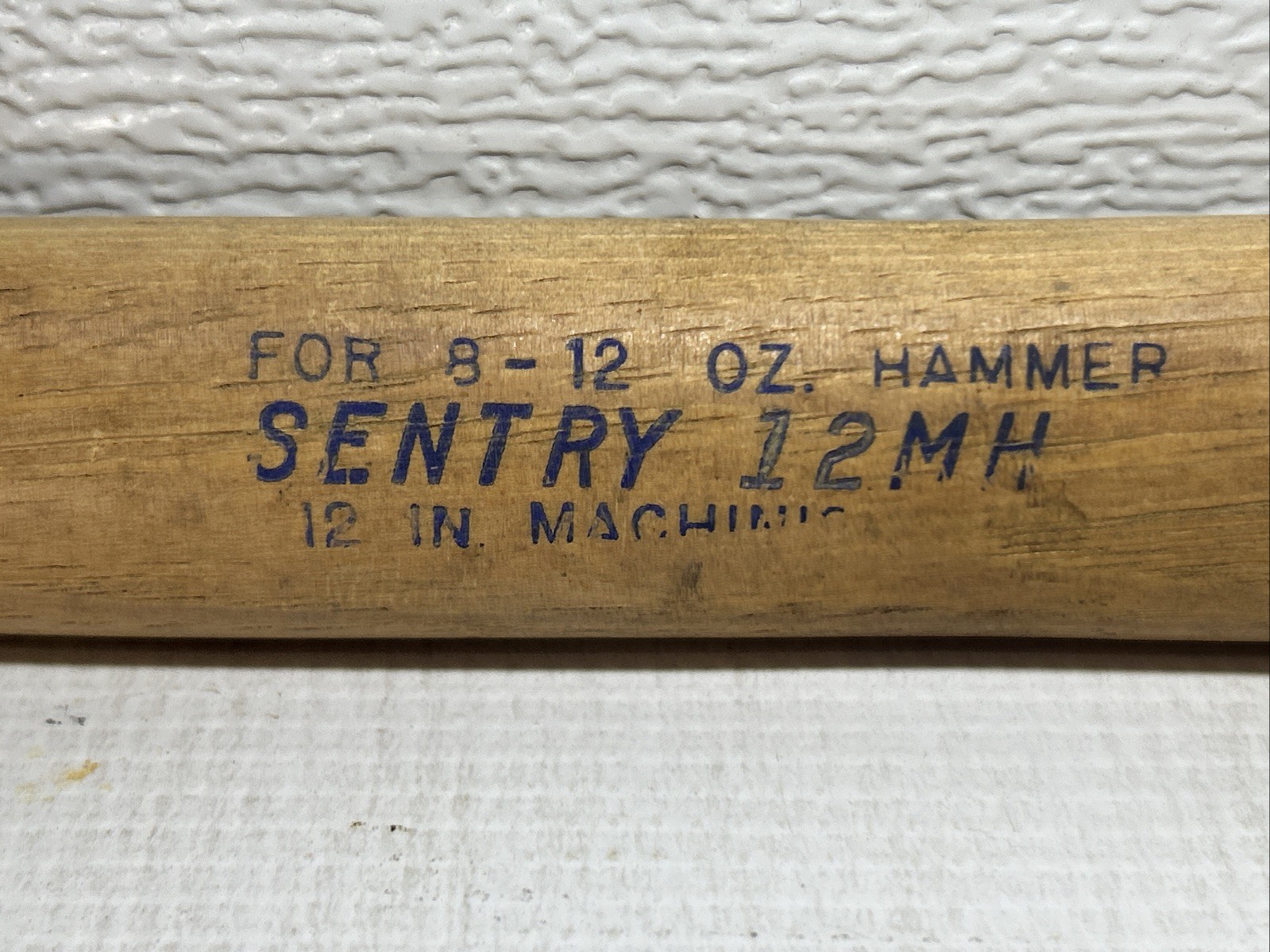 Vintage Sentry 12MH Machinist 12” Hammer Wood Handle 6-12 oz