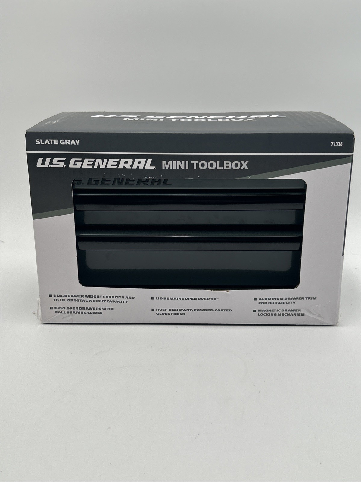 U.S. GENERAL Mini Steel Toolbox, Slate Gray – Item 71338 Harbor Freight Toolbox