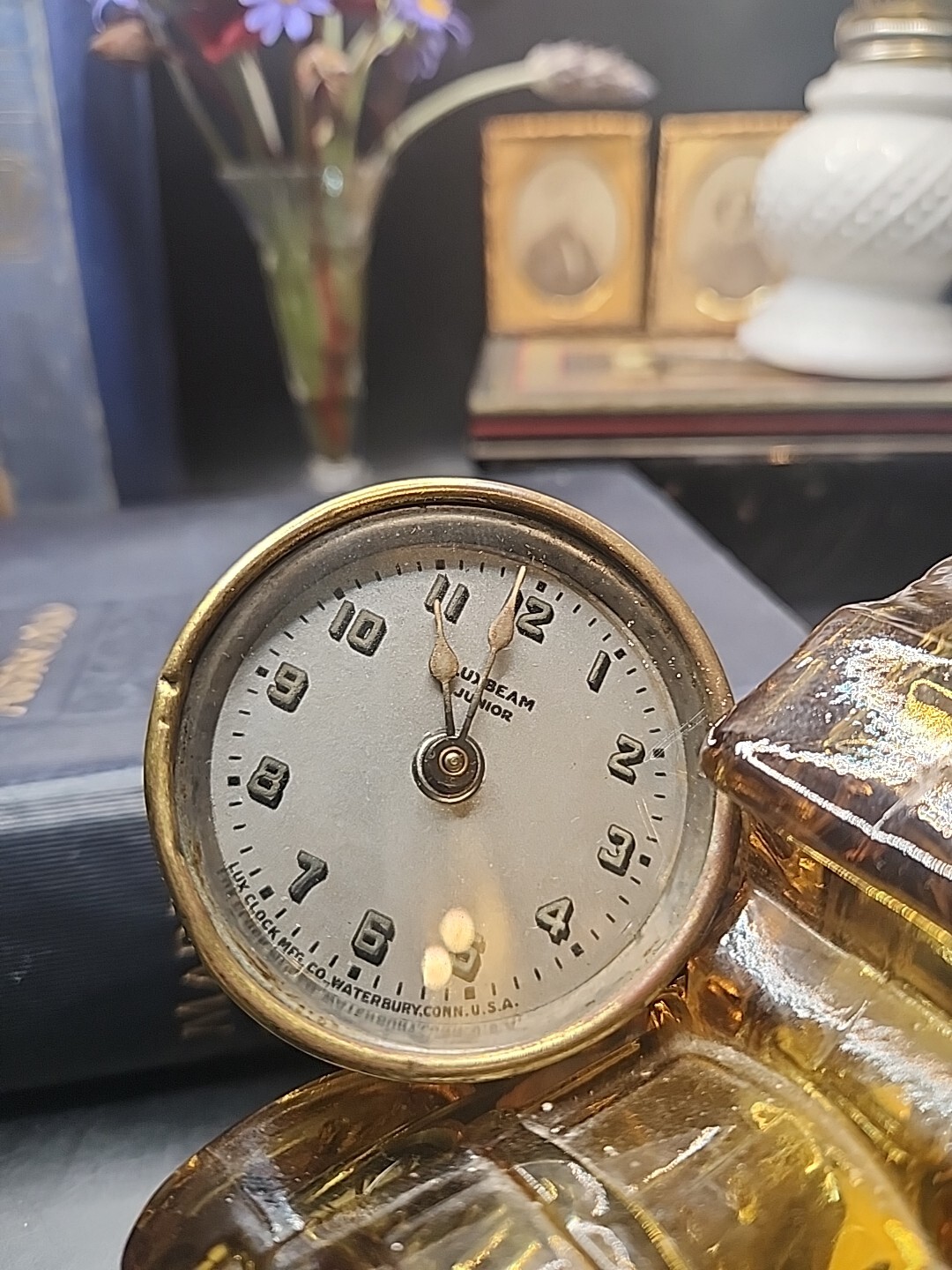 Antique Luxbeam Junior, Working, 1920s-30s, US Made – Possibly Early Car Clock?
