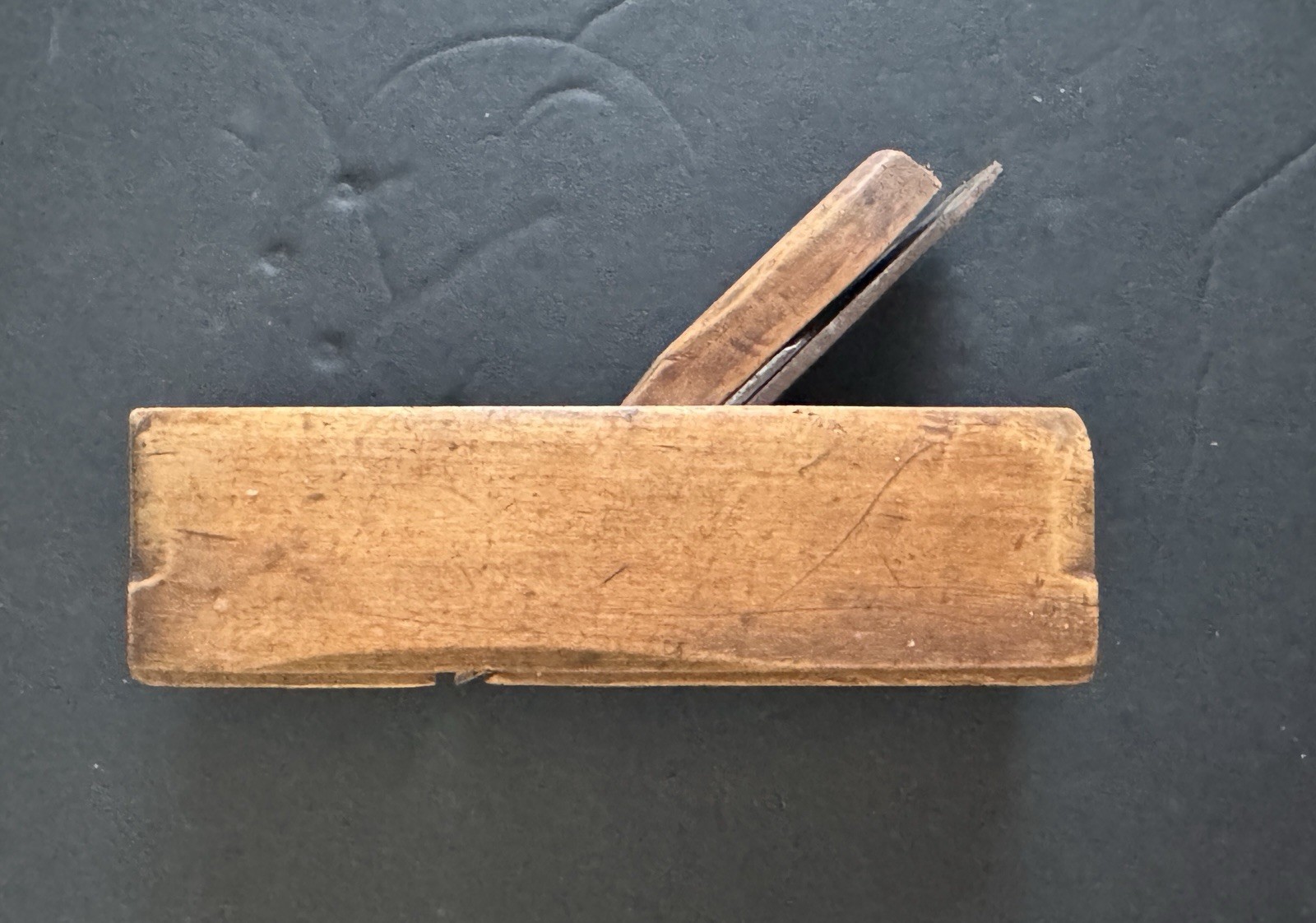 Antique Spears & Jackson 8″ x 2 1/2″ Wood Block Plane Notched Bottom & Blade