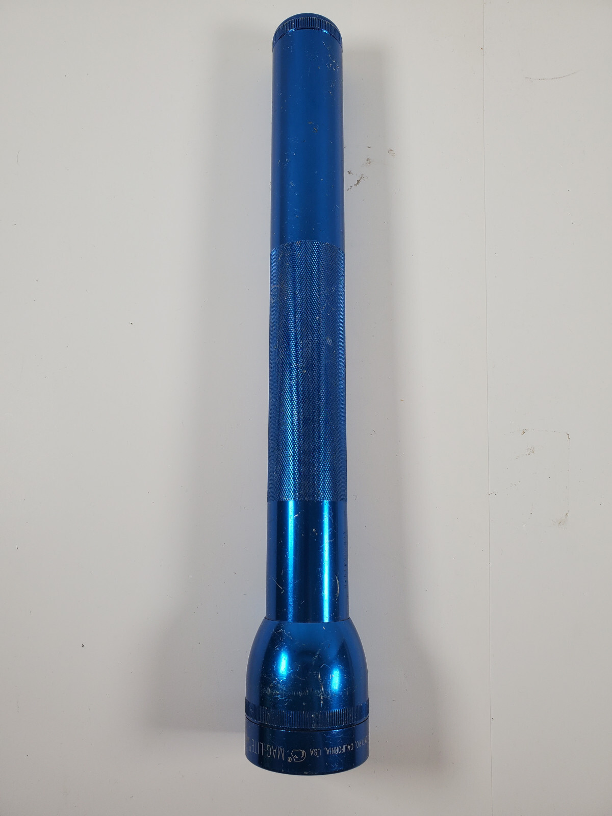 Vintage MAG-LITE Large 3 D Cell MAGLITE 12” Blue Flashlight Torch Baton Works