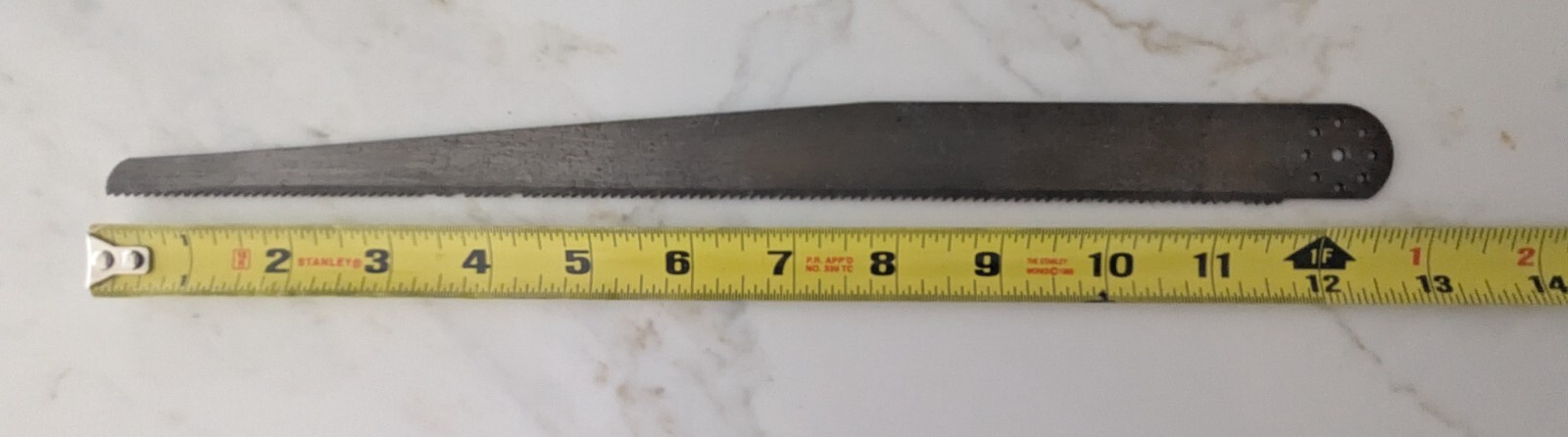 Vintage Allway Super Chrome Handle Pistol Grip 12″ Hand Saw w/Matching Blade