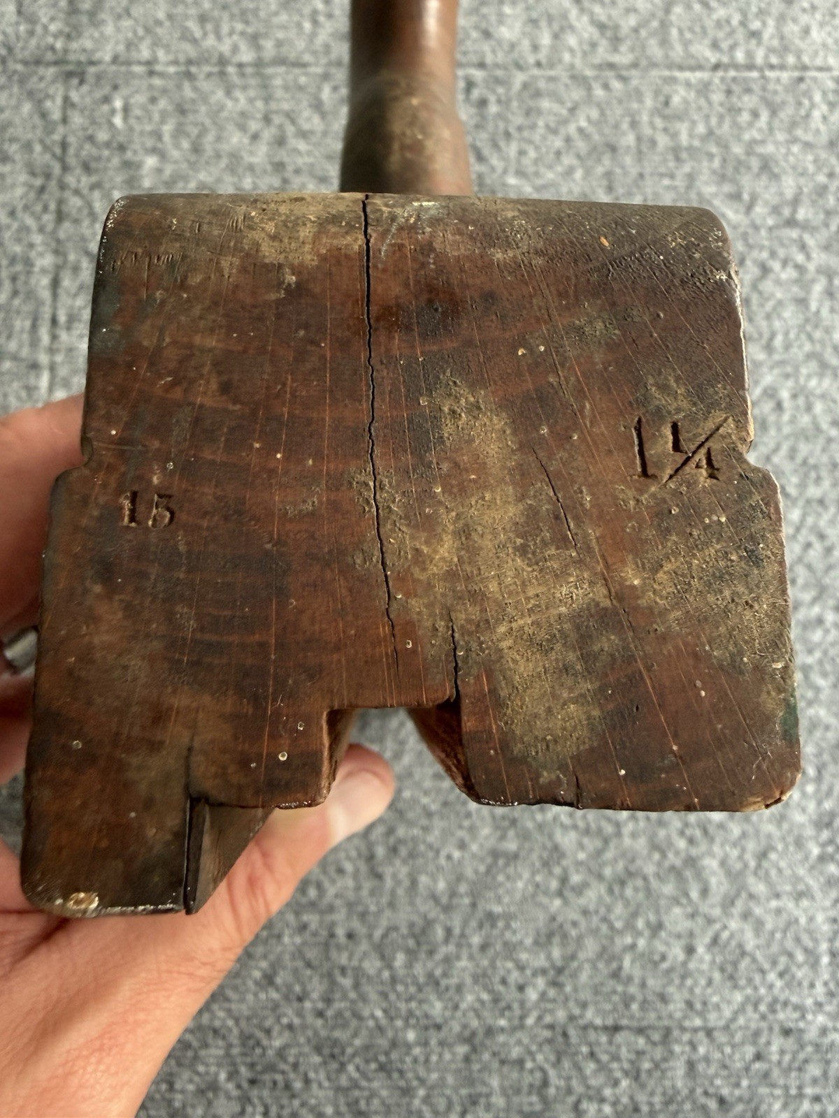 Antique 19th Century REED Wooden Molding Plane William Ash Cast Steel Iron