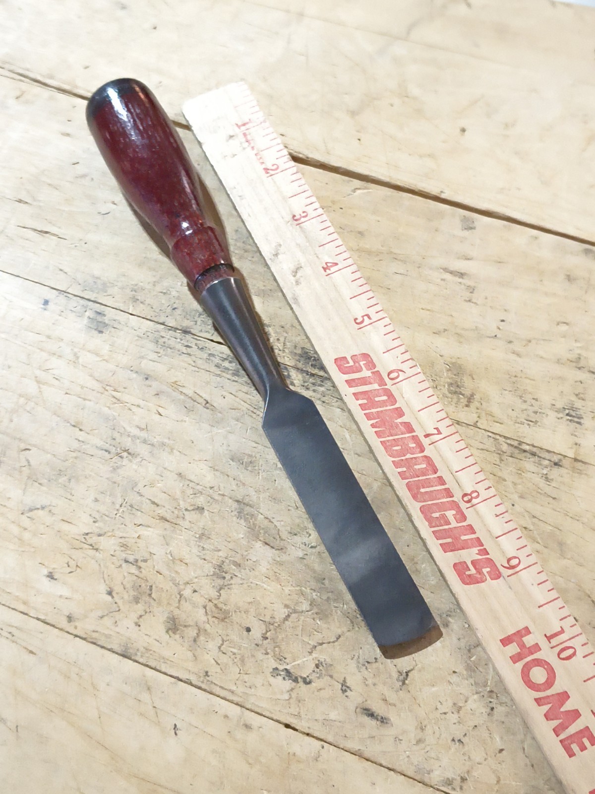 Vintage Stanley 3/4″ Chisel 750 Bevel Edge Wood Handle Socket Chisel