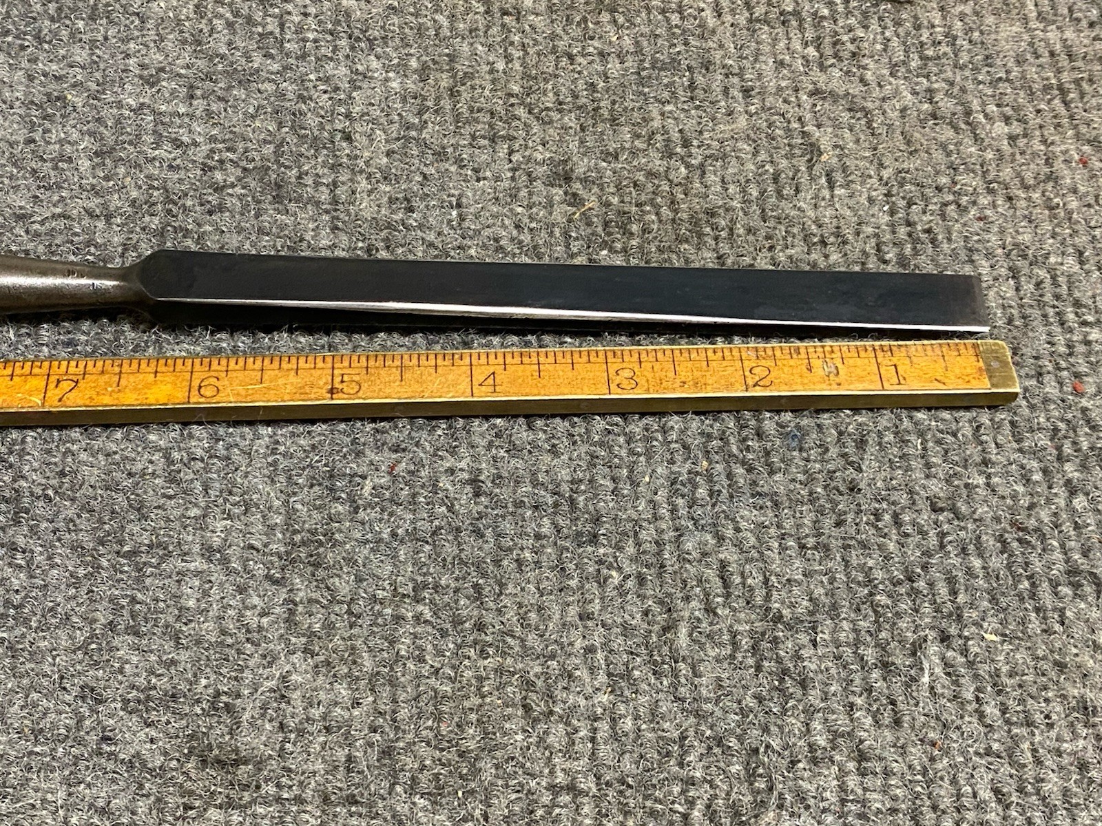 Vintage Shapleigh’s Diamond Edge 9/16” Blue Steel Firming Chisel Ready For Work