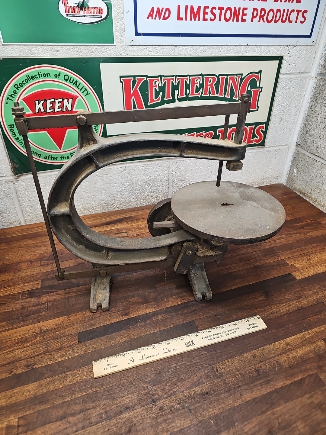S19- Antique 1910’s-1920’s Boice Crane #60 Bandsaw Scroll Jig Saw Belt Driven