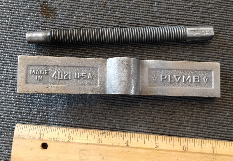 Vintage PLOMB TOOLS 🇺🇸 4021 + 4022 Pebble Finish Gear Puller Crossarm & Screw