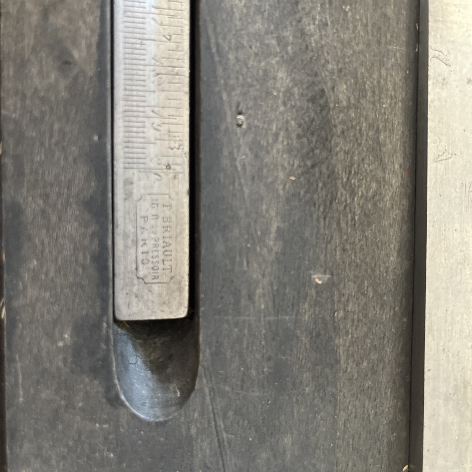 Antique French Machinist Combination Square Set L. Berault Paris Original Case