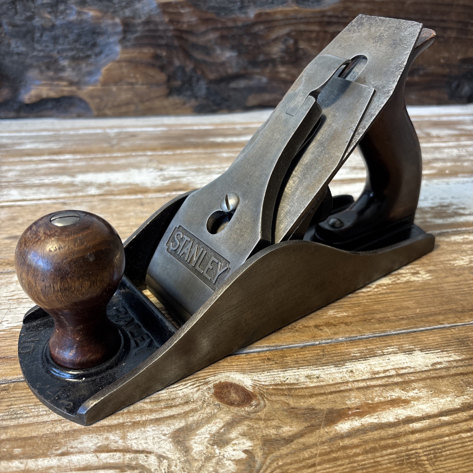 VINTAGE TYPE 17 (1942-1945) STANLEY BAILEY No. 4 1/2 WWII ERA SMOOTHING PLANE