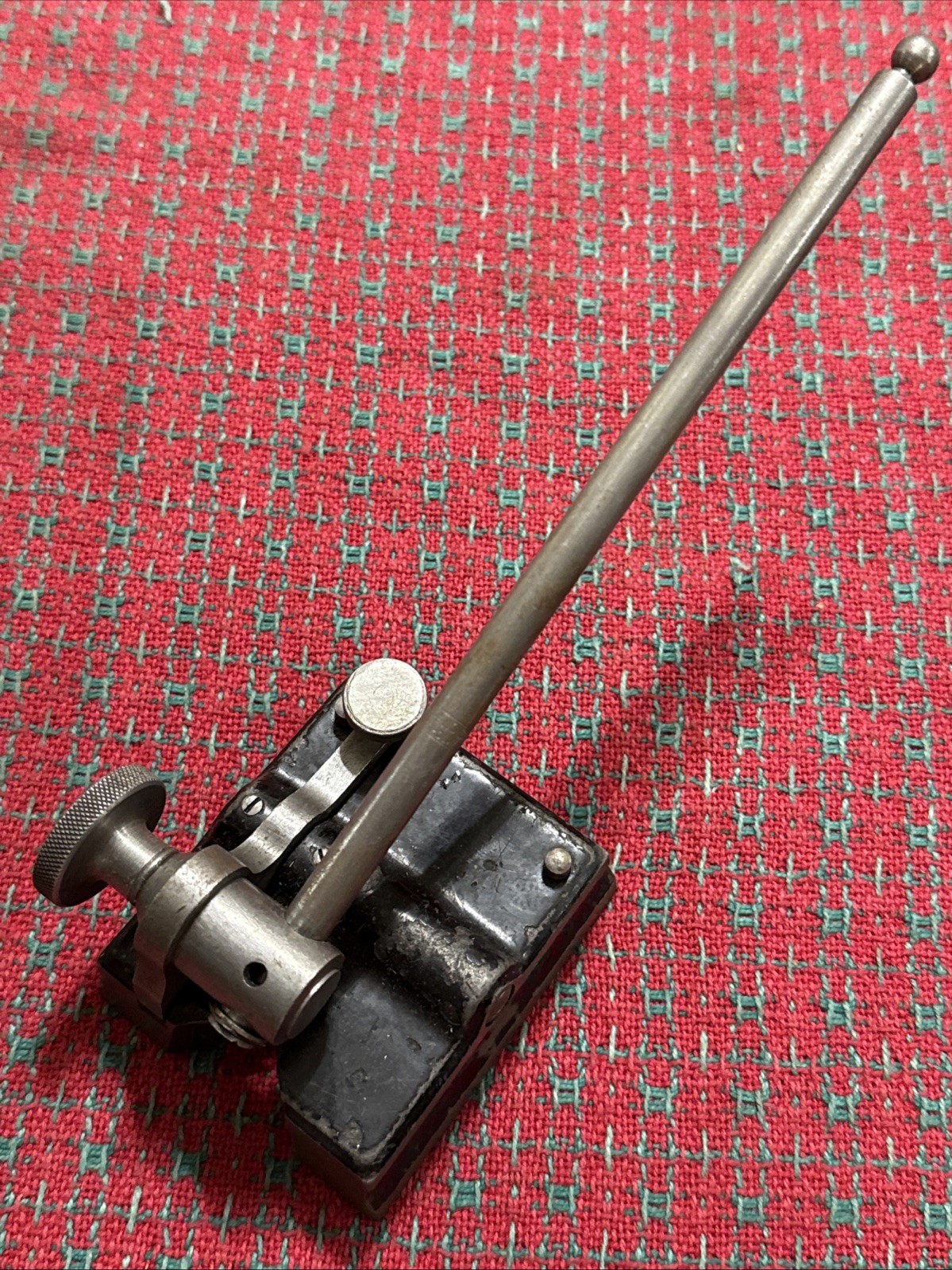 Vintage The L. S. Starrett Universal Surface Gage w 7″ Spindle, USA 🇺🇸 Early