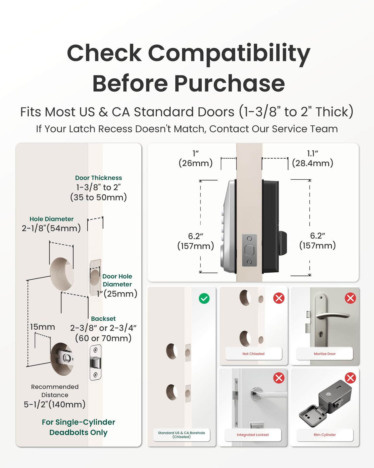 DESLOC C100 Plus Smart Lock with keypad, Built-in WiFi, 155*78*25mm, Silver