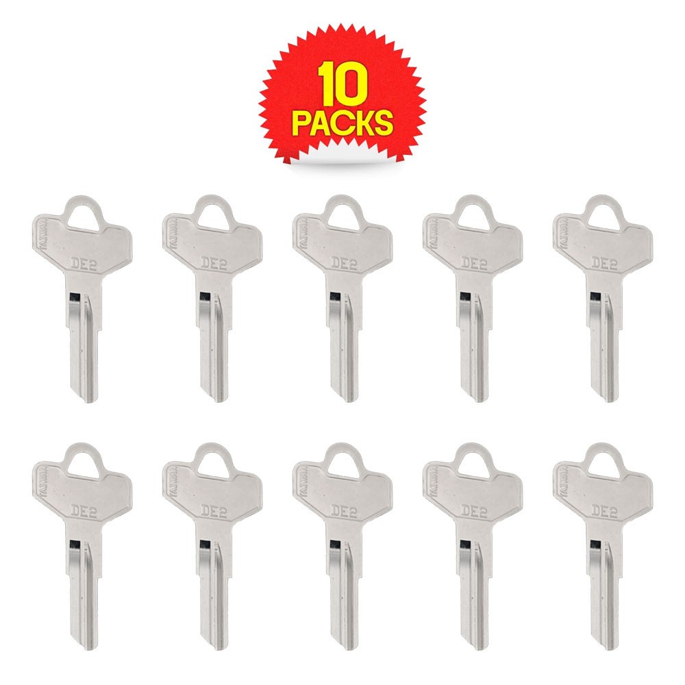 DE2 / D1098B Key Blank 6-Pin Nickel