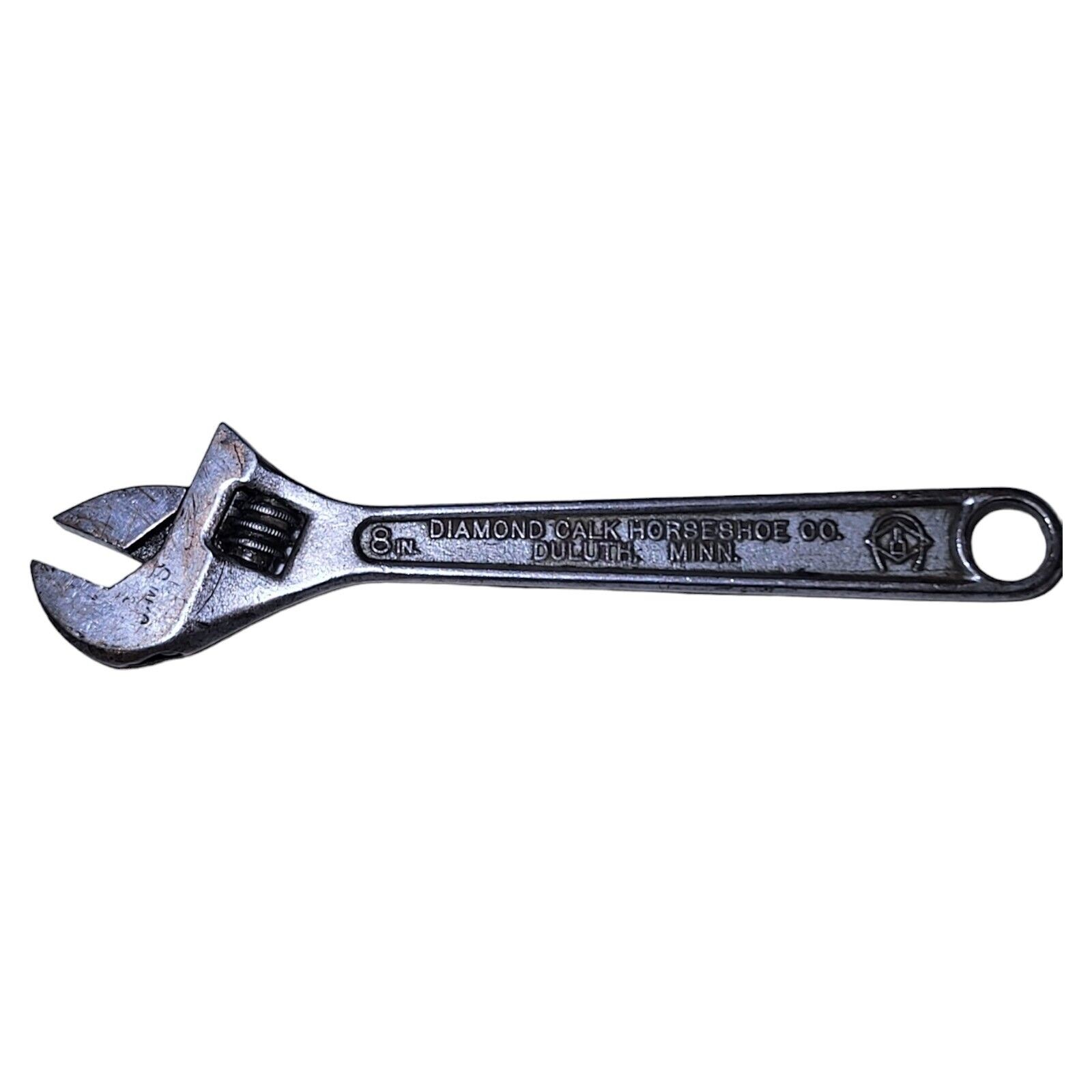 Vintage Diamond Calk & Horseshoe Co. 8″ Adjustable Crescent Wrench DIAMALLOY USA