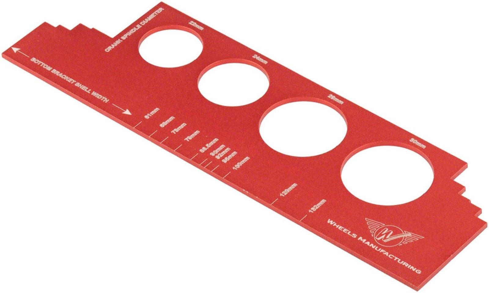 Wheels Manufacturing Bottom Bracket Gauge Tool One Size, red