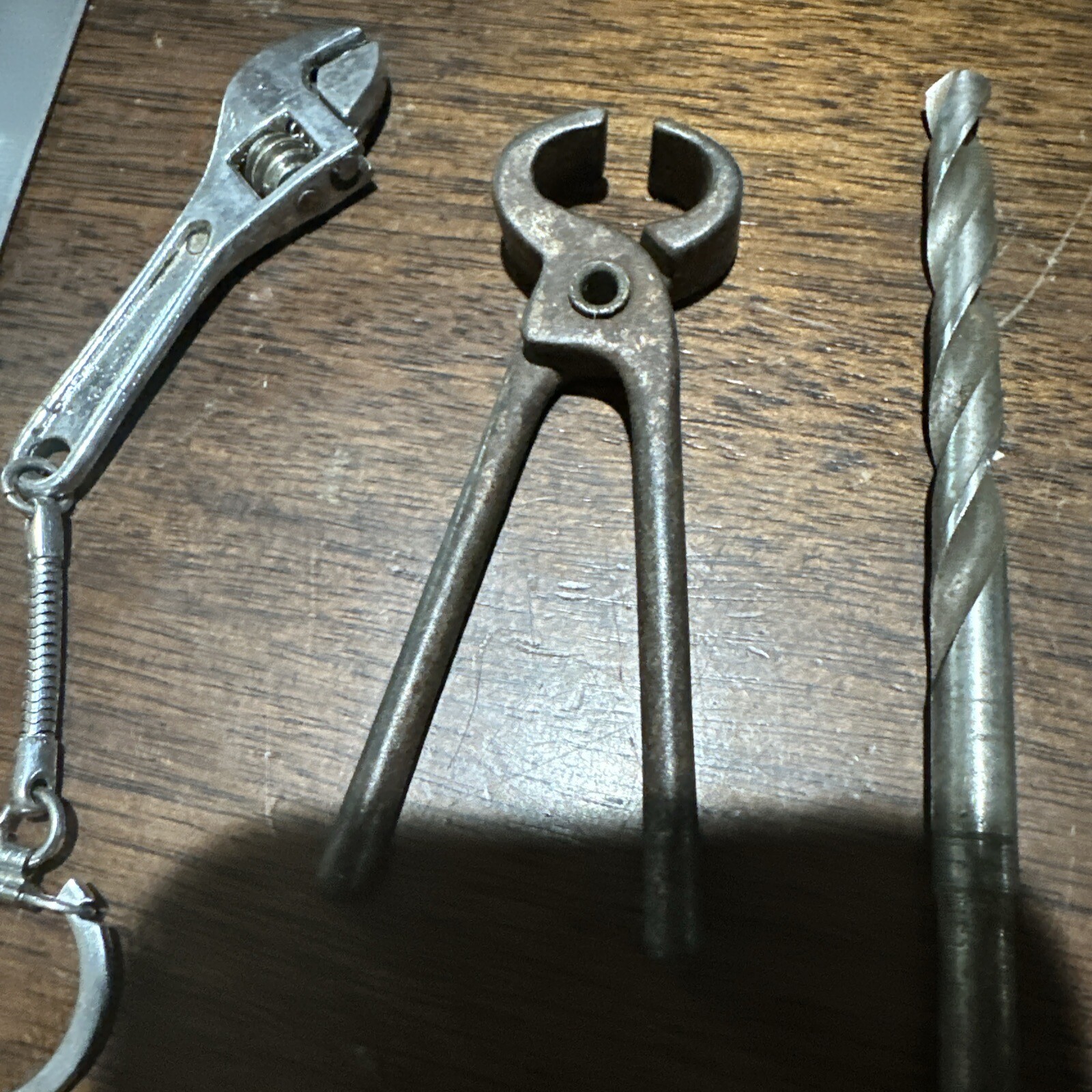 4 VINTAGE MINI Tools, Ruler, pliers, 2 extra drills bits & more see pics!!