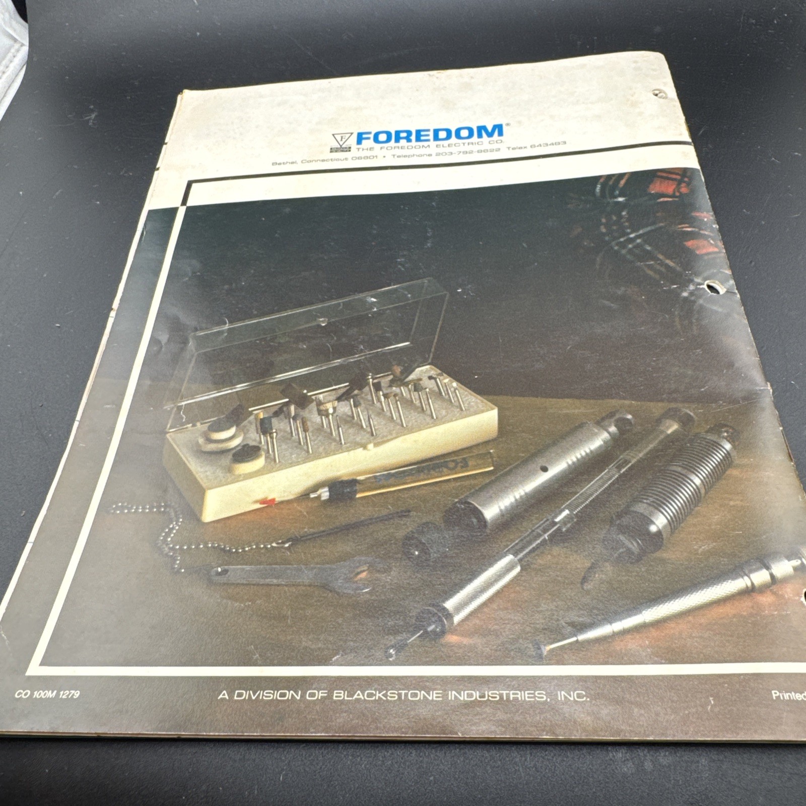 Foredom Miniature Power Tools Accessories Catalog 280A Sales Lot Paper Work