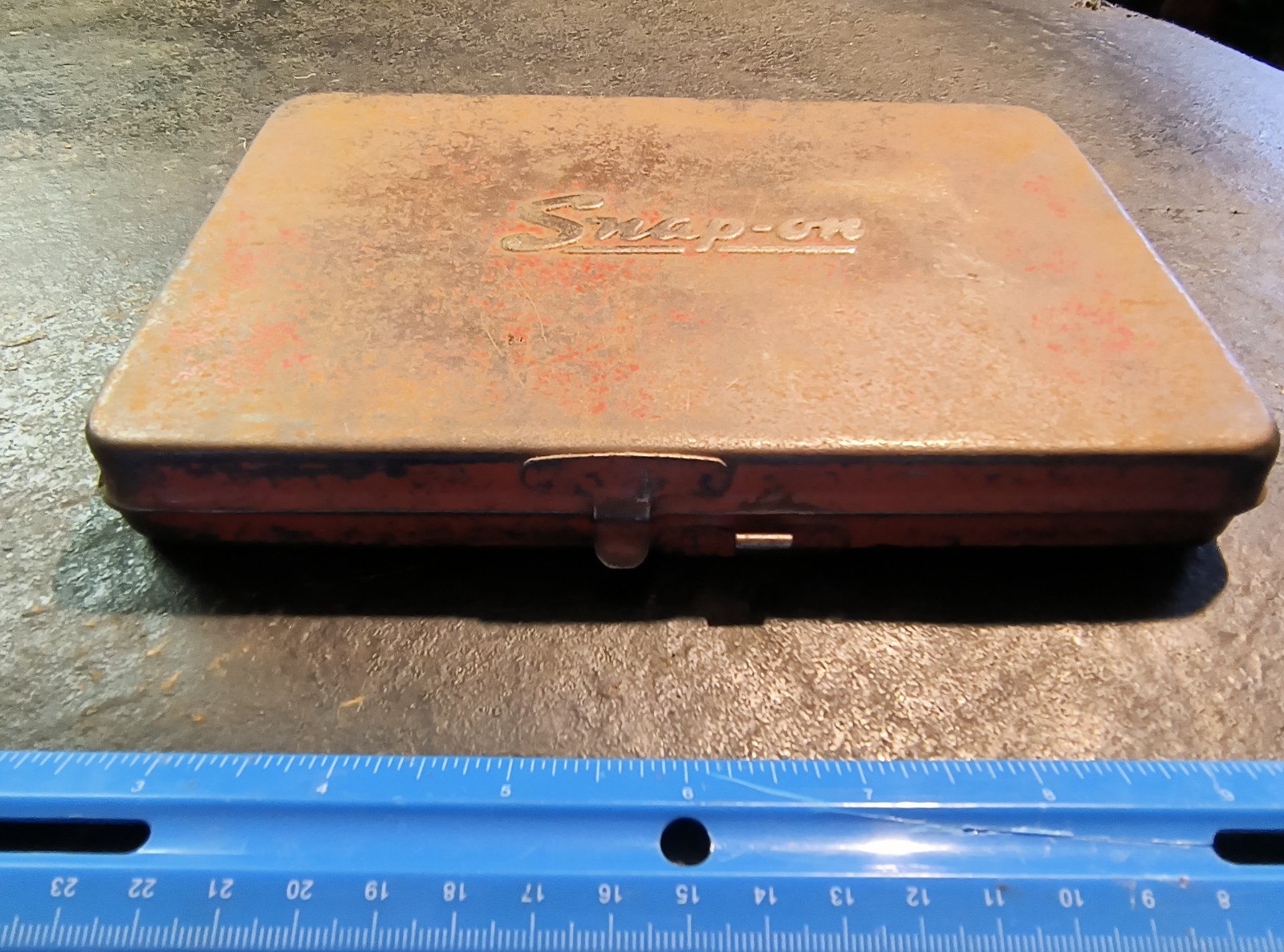 Snap-on KRA275 1/4″ Drive Master Socket Set Box, BOX ONLY, Circa 1973, USA.