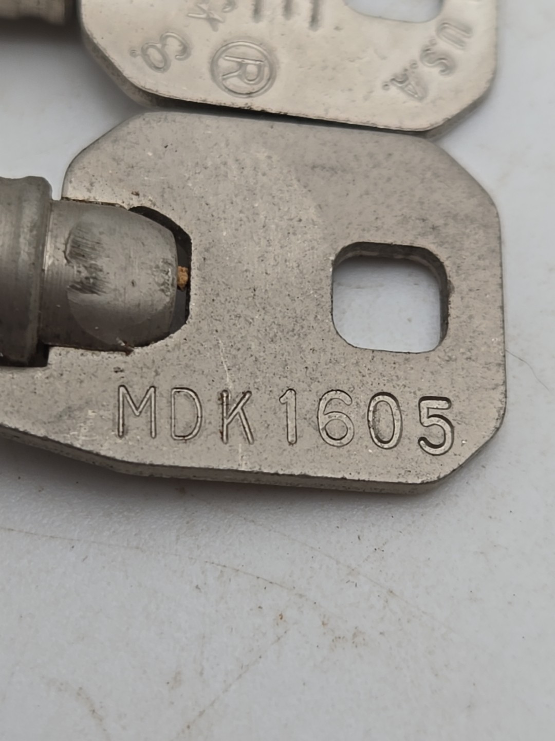 2pc Vintage Chicago Lock MDK1605 ACE Barrel Tubular Cam Lock Replacement Key 9A1